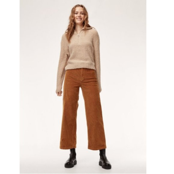Aritzia Wilfred Free Gwyneth Cropped Quarter-zip Knit Sweater - Picture 6 of 15
